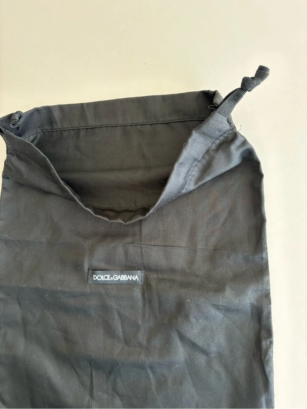 Dolce & Gabbana Black Drawstring Pouch dust bag